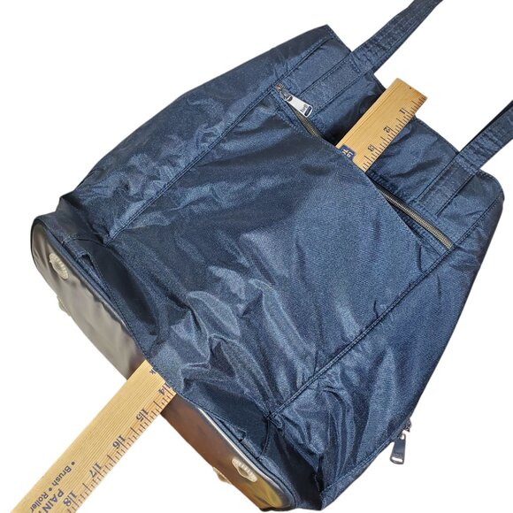 Lug Ranger Tote Shoulder Bag Zippered Navy Blue Diaper Carry-On Travel Beach - Picture 4 of 8